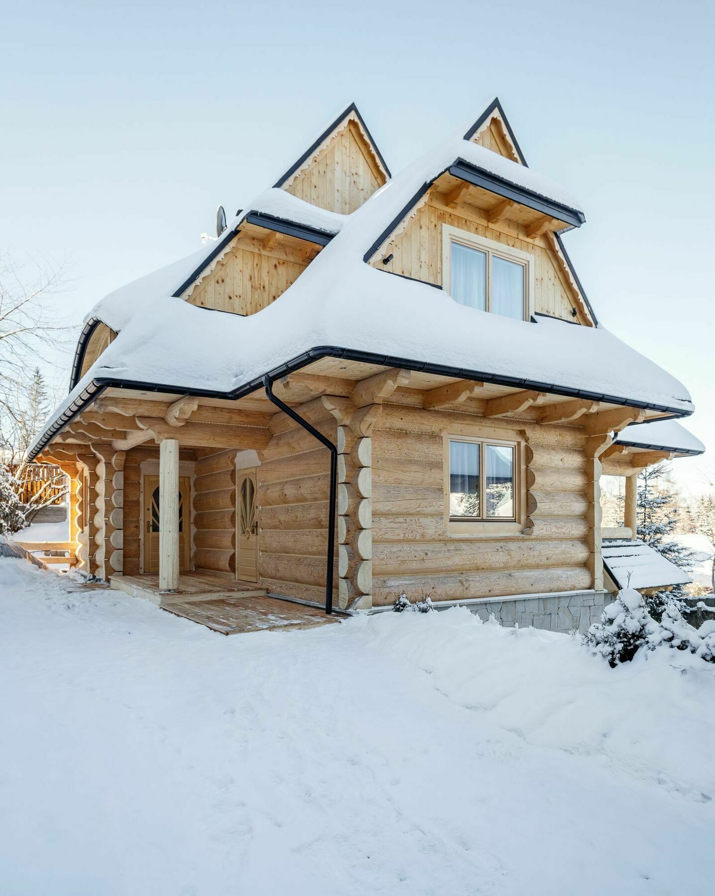 ザコパネ Tatra Wood Houseヴィラ エクステリア 写真